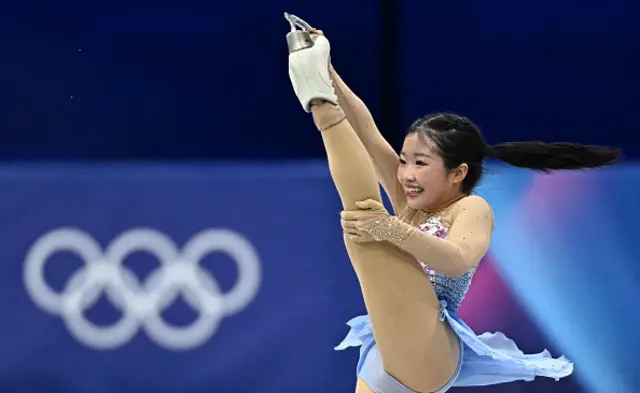 Japan's Ami Nakai competes in the figure skating