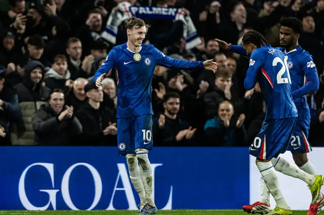 Chelsea's Cole Palmer celebrates