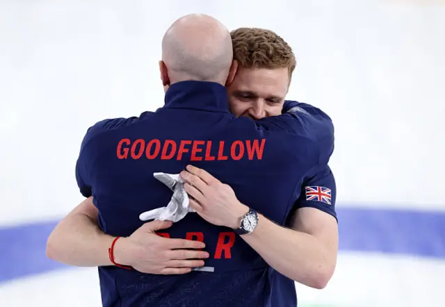 Bobby Lammie of Team Great Britain celebrates victory