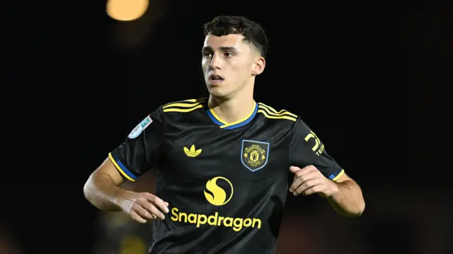 James Scanlon in action for Man United
