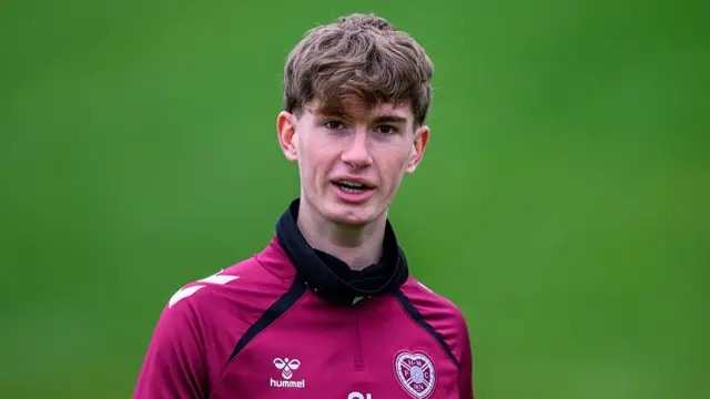 James Wilson playing for hearts