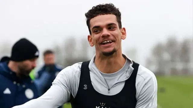 Brandon Cover training with Leicester