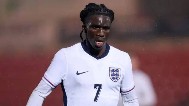 Ato Ampah in action for England U20s