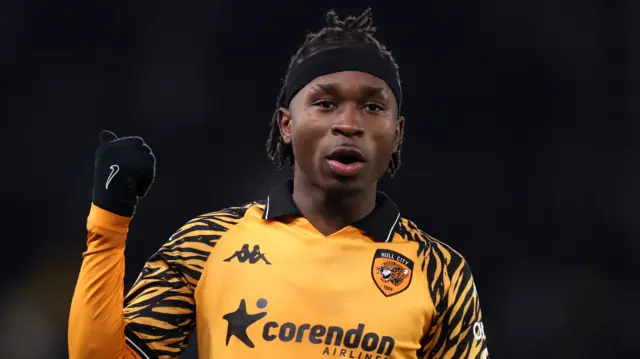 Joel Ndala in action for Hull City