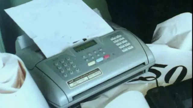 A fax machine