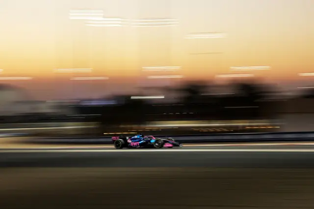Pierre Gasly during testing in Bahrain