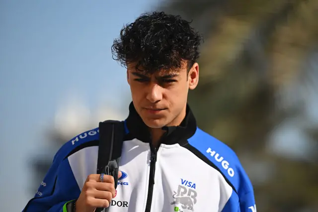 Arvid Lindbald testing in Bahrain