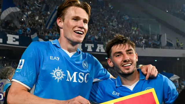 Napoli's Scott McTominay and Billy Gilmour