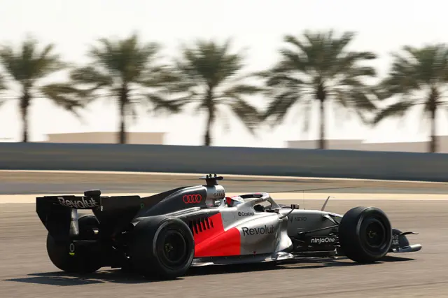 Nico Hulkenberg during testing in Bahrain