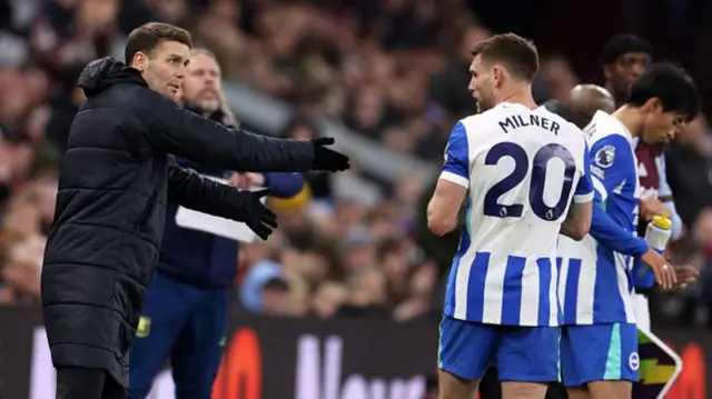 Fabian Hurzeler and James Milner
