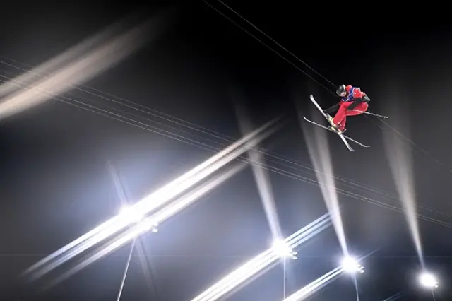 Canada's Brendan Mackay competes in the freestyle skiing men's freeski halfpipe final