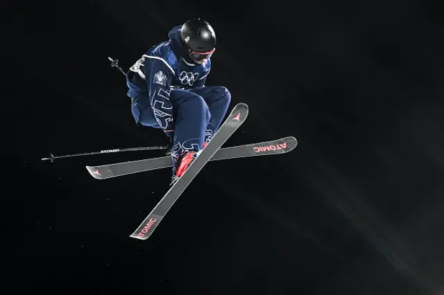 Britain's Gus Kenworthy competes in the freestyle skiing men's freeski halfpipe