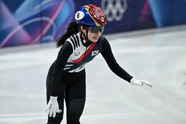 South Korea's Kim Gil-li reacts after winning gold