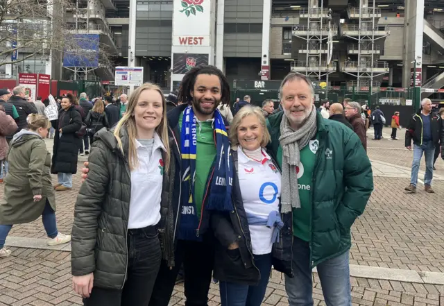 England and Ireland fans