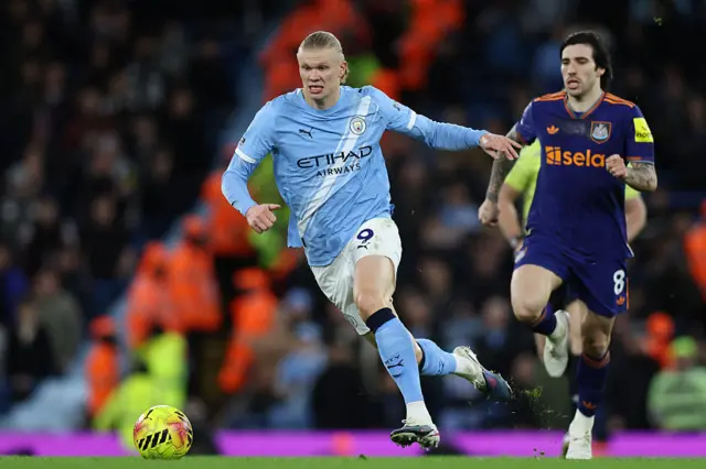 Haaland runs away from Tonali