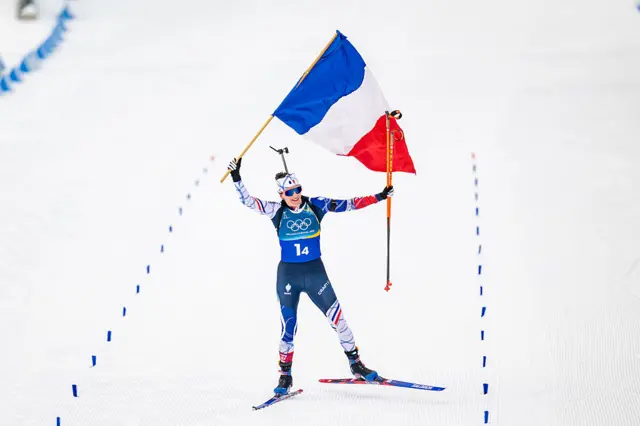 Julia Simon celebrates one of her wins