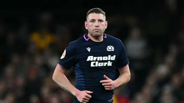 Finn Russell in action for Scotland