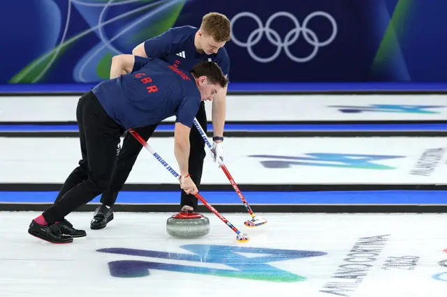 Bobby Lammie and Grant Hardie of Team Great Britain