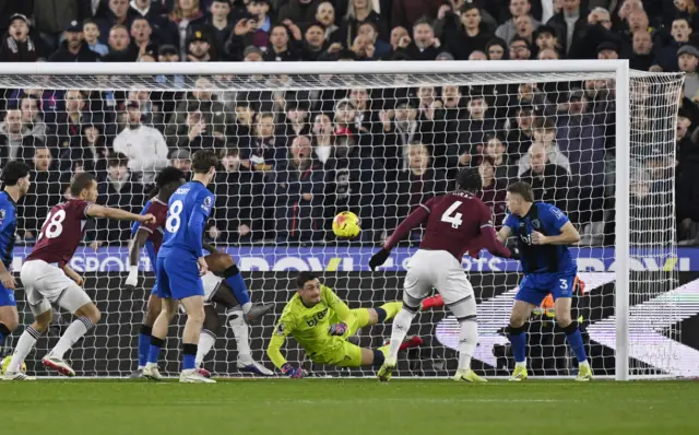 West Ham United's Axel Disasi in action