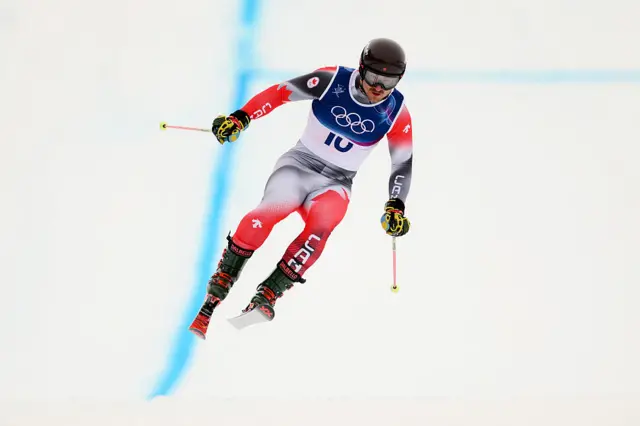 Reece Howden in action in the men's ski cross