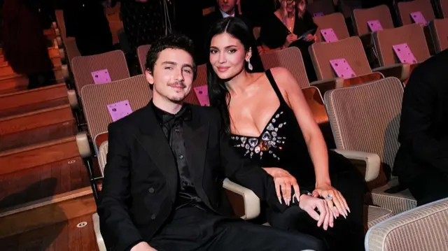 Timothée Chalamet attended with his girlfriend Kylie Jenner at the Baftas
