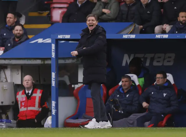 Crystal Palace manager Oliver Glasner during the match