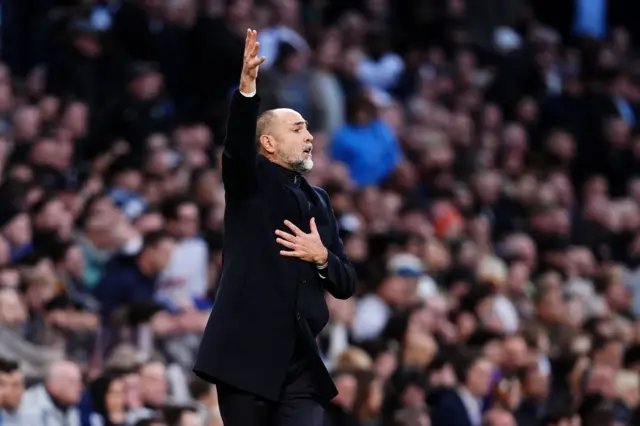 Tottenham Hotspur manager Igor Tudor gestures on the touchline