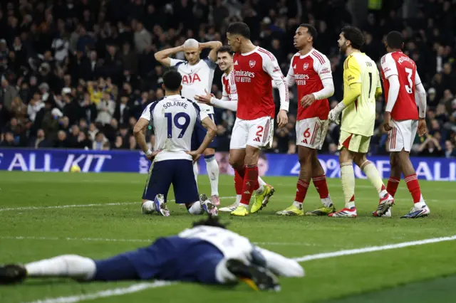 Tottenham Hotspur's Richarlison reacts