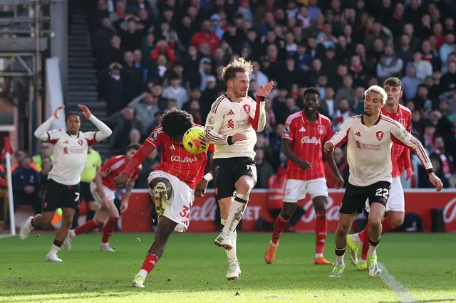 Alexis Mac Allister of Liverpool scores a goal which is later disallowed for handball