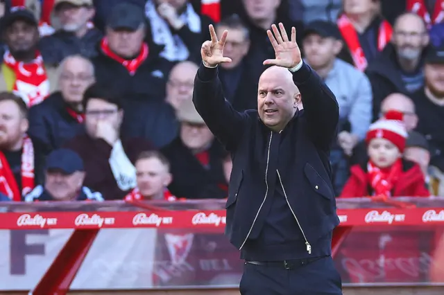 Arne Slot manager / head coach of Liverpool during the Premier League match