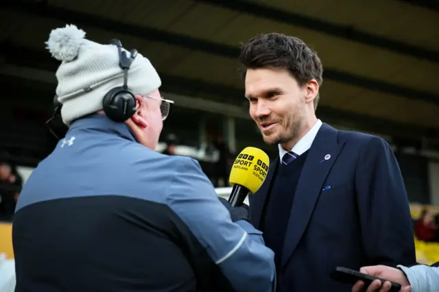 Danny Rohl speaks to Brian McLauchlin