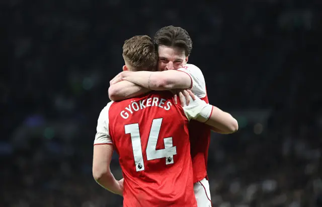 Arsenal's Viktor Gyokeres celebrates