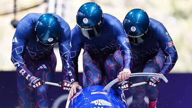 GB Bobsleigh in action