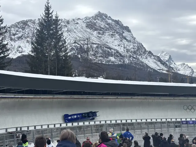 Team GB cortina sliding track