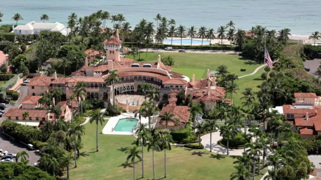 aerial shot of Mar-a-Lago estate from 2022