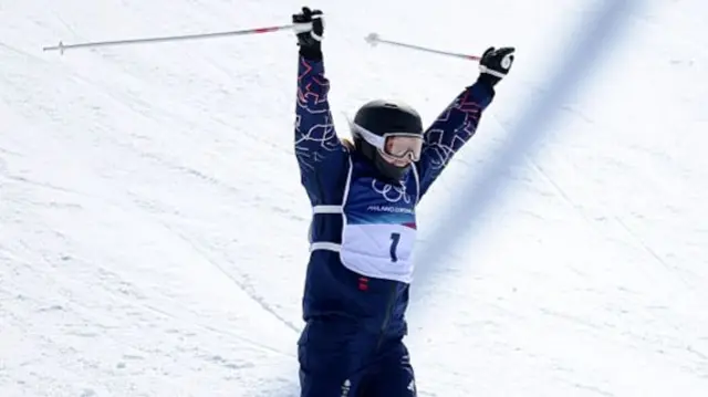 Zoe Atkin celebrating