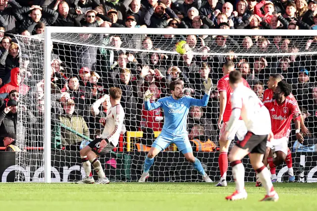 Alexis Mac Allister of Liverpool scores a goal