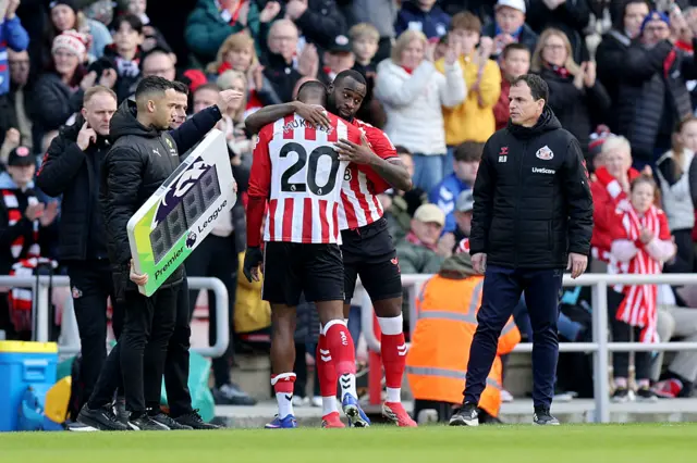 Nordi Mukiele of Sunderland leaves the field