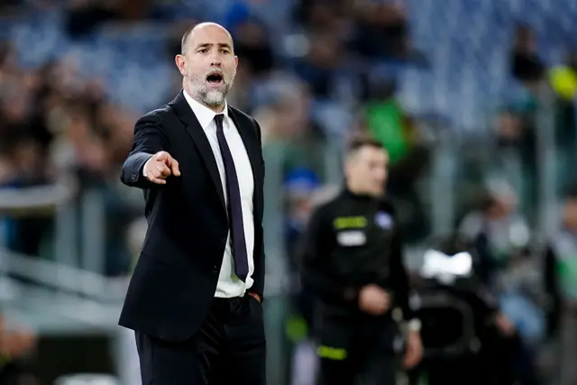 Igor Tudor Head Coach of Juventus FC yells during the serie Serie A Enilive match