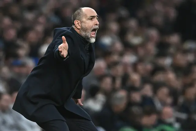 Igor Tudor Head Coach of Tottenham Hotspur gestures