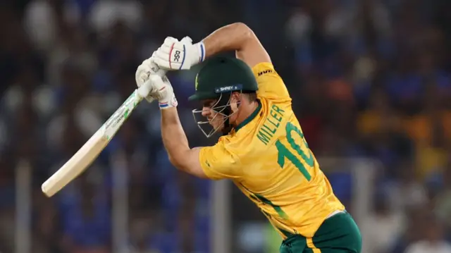 South Africa's David Miller playing a shot