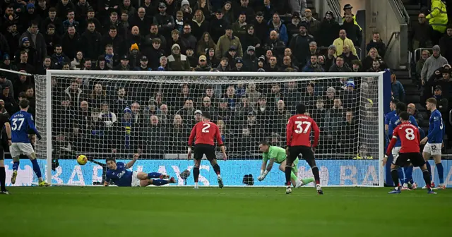 Tarkowski clears off the line