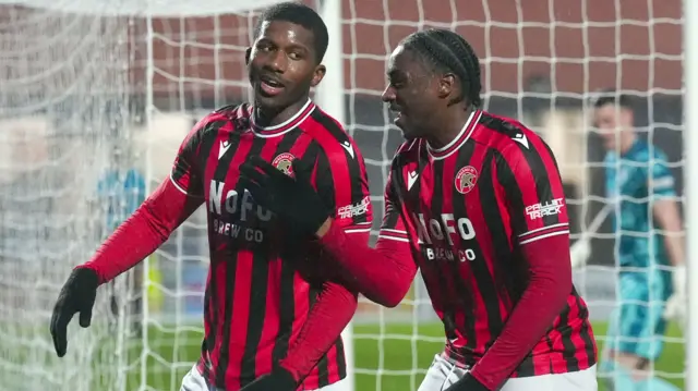 Walsall players celebrate