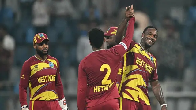 West Indies celebrate