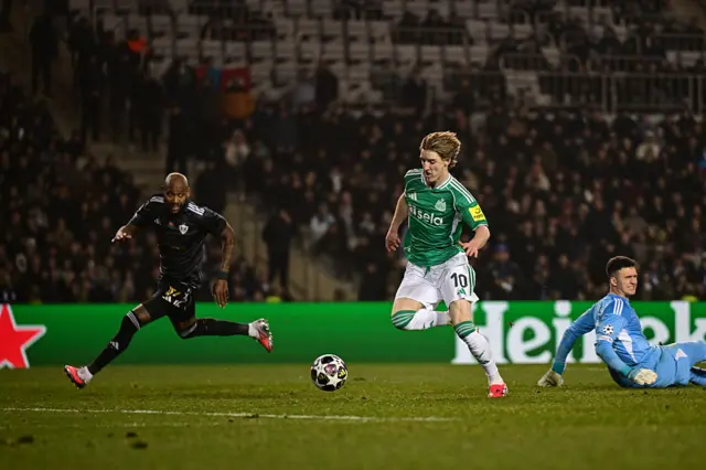 Anthony Gordon scores for Newcastle