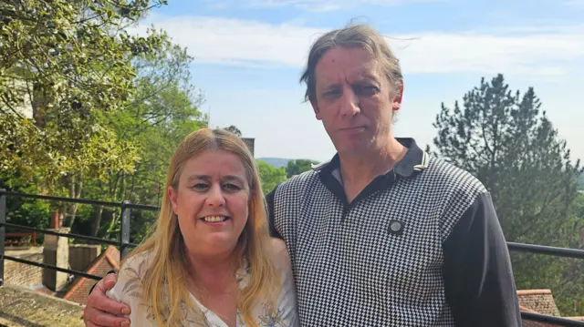 Sharon Miller and her partner Martin