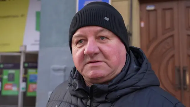 Viktor Buinovskyi speaks to Reuters in Kyiv