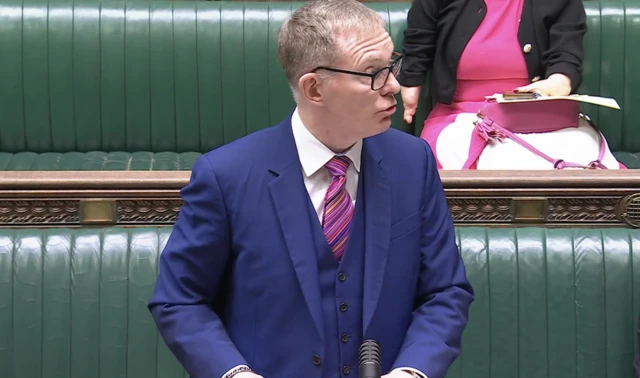 Chris Bryant talking in Parliament