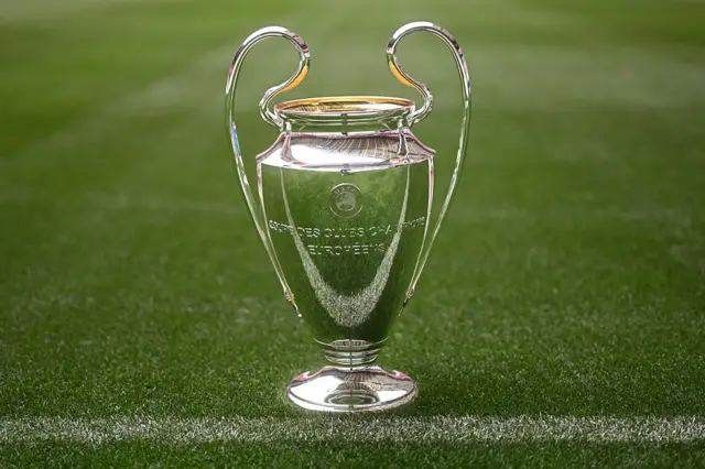 The Champions League trophy