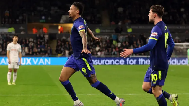 Daniel Jebbison celebrates at Swansea